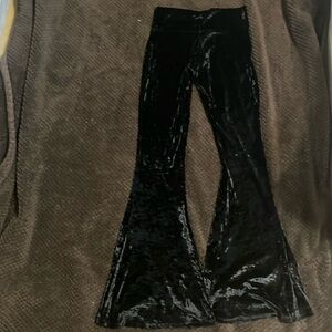 Altar'd State Crushed Velvet Flare Pants Stretch Y2K Women's M
